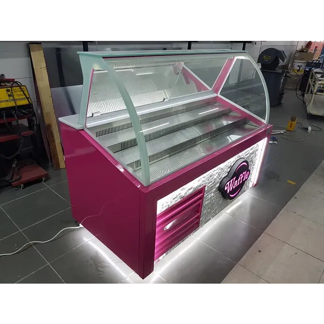 Waffle Dolabı Pembe Model