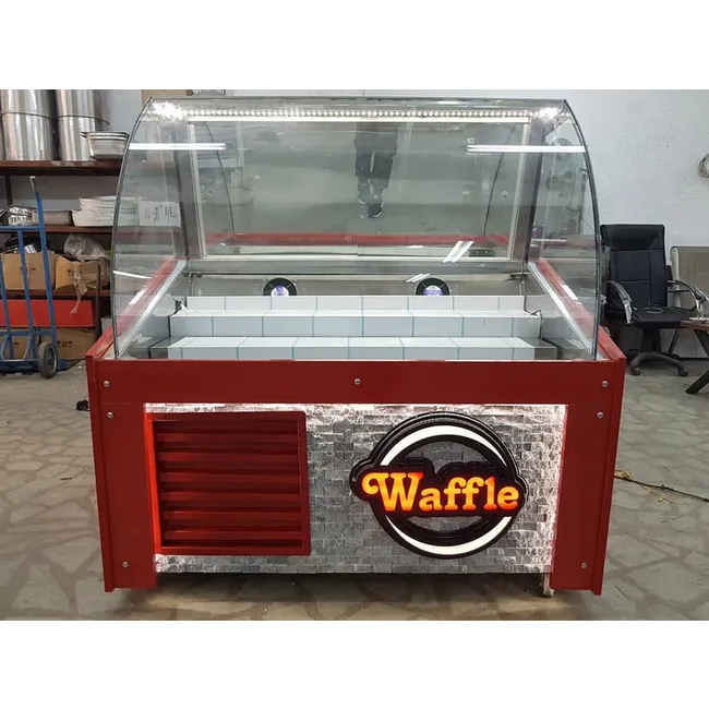 Waffle Dolabı Kırmızı Model