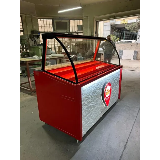 Waffle Dolabı Kırmızı Taşlı Model