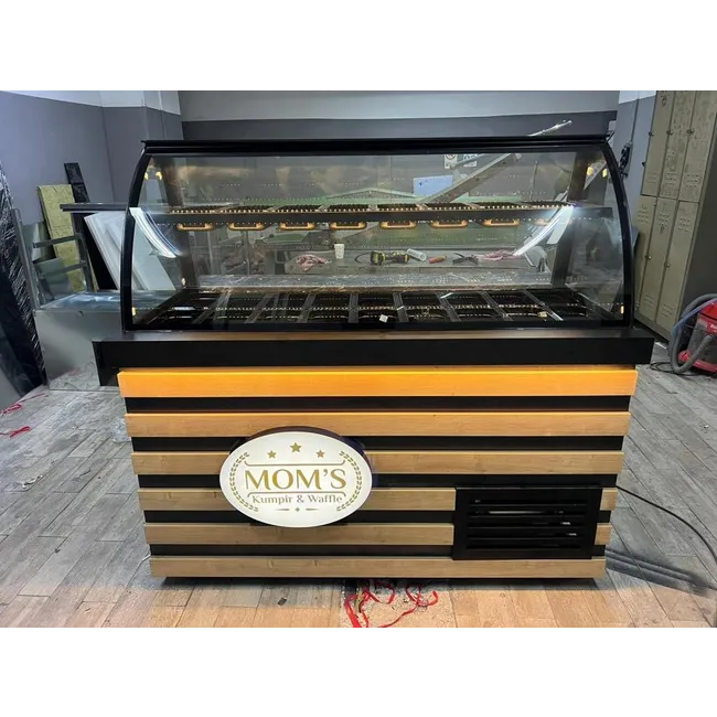 Kumpir Dolabı Ahşap Model
