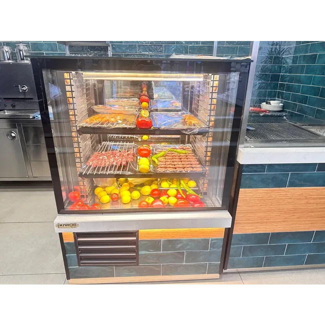 Endüstriyel Kebap Dolabı Restoran Teşhir Vitrini