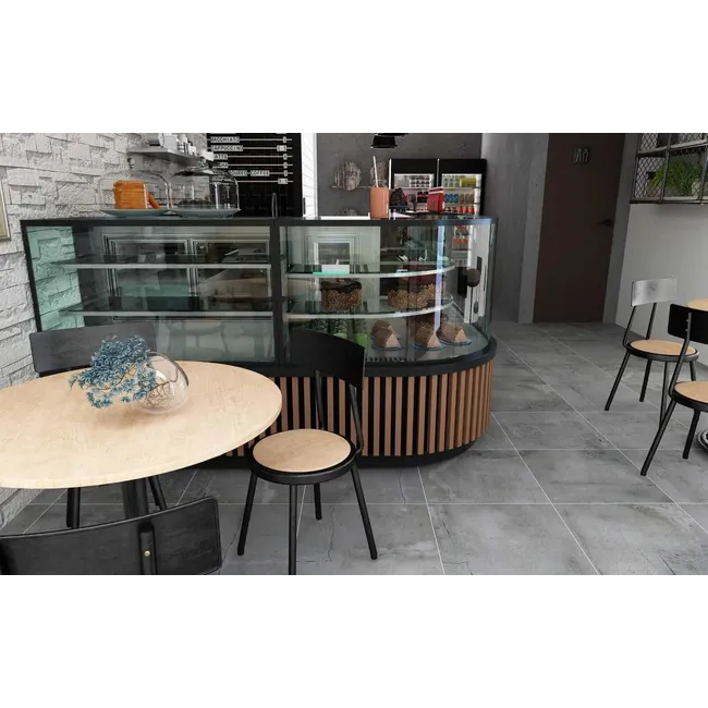 Yuvarlak Camlı Pasta Dolabı