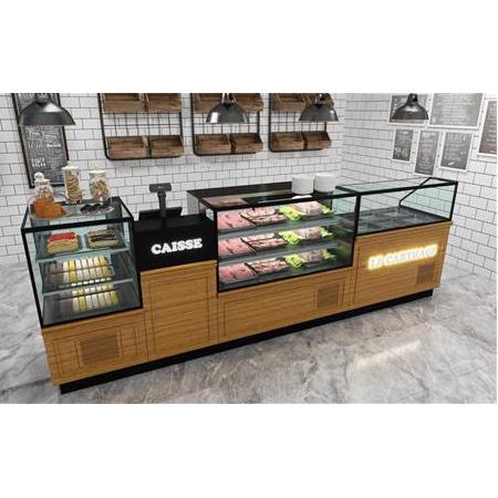Ahşap Dekorlu Steak House Vitrini